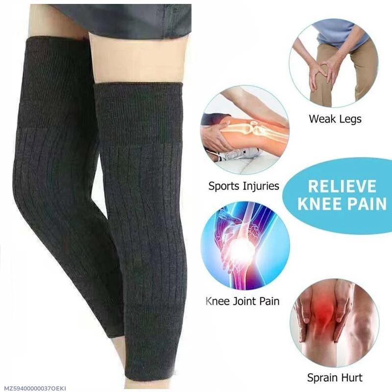 Premium Thermal Wool Knee Brace Support Pads